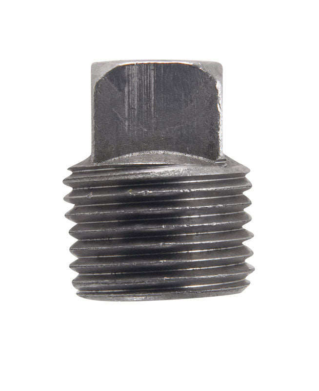 Billco Corporation 1/8 in. MPT Black Steel Square Head Plug, Pack of 5
