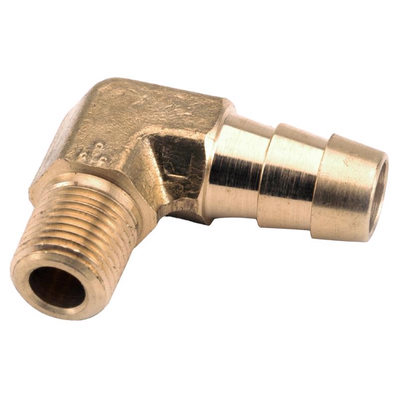 Anderson Metals Brass Elbow, 15/16 in. Hose Barb x 3/8 in. MIP, 57020-0506AH, Pack of 5