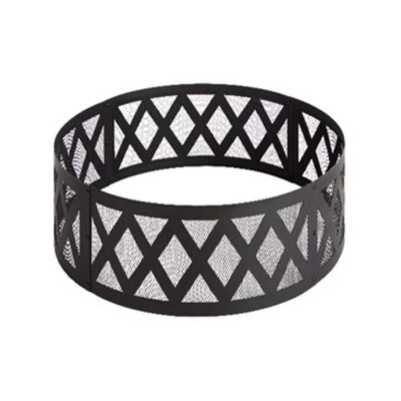 Living Accents 36 in. W Steel Round Wood Fire Pit FR-001