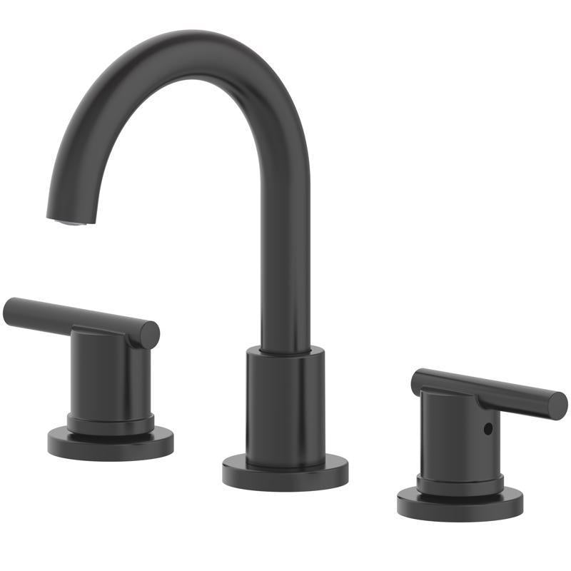 Oakbrook Collection Alexis Matte Black Modern Widespread Bathroom Sink Faucet 8 in. 67084W-627001