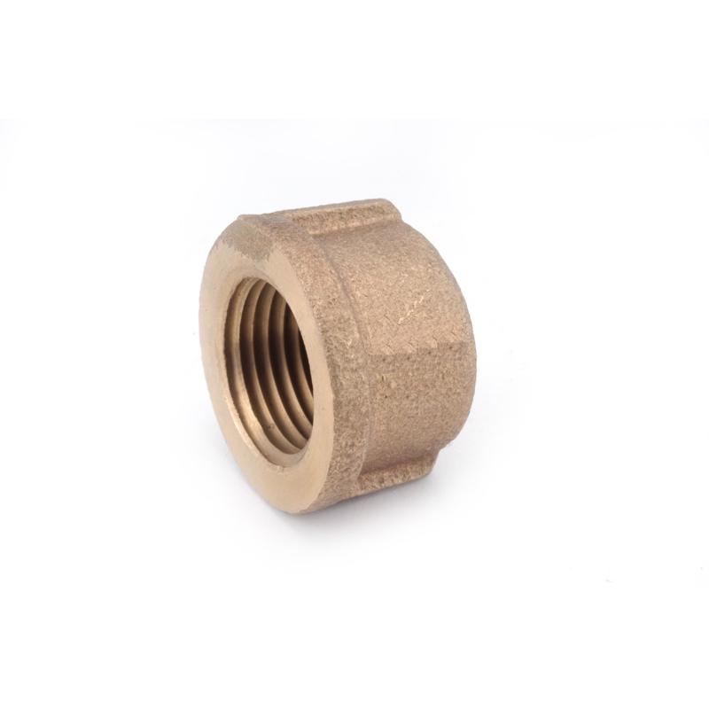 Anderson Metals 1/8 in. FPT Red Brass Cap 738108-02