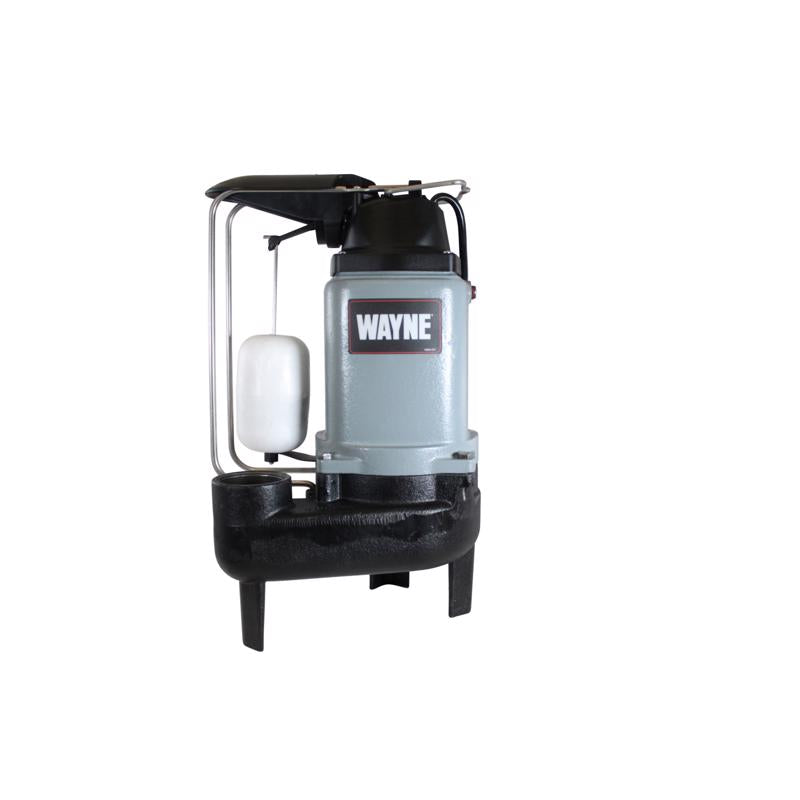 Wayne 1/2 HP 9000 gph Cast Iron Vertical Float Switch Sewage Pump WCS50V
