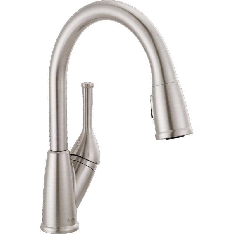 Delta One Handle Stainless Steel Pull-Down Kitchen Faucet 19810-SS-DST