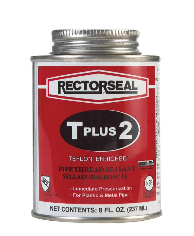 RectorSeal T Plus 2 White Pipe Thread Sealant 8 oz 23551