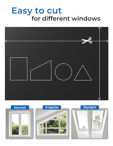 Blackout Curtains for Bedroom Portable 31"x48" Blackout Shades