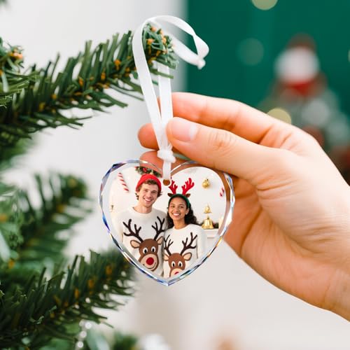 Personalized Christmas Ornaments with Photo Text