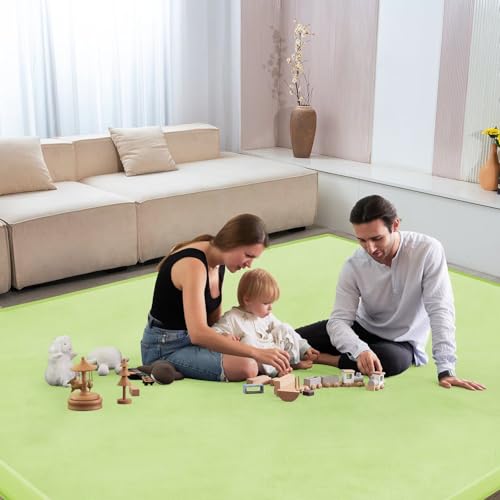 Baby Play Mat for Floor Nursery Muscle Mat Area Rug Playroom Rug 79x110" Elastic Foam 1.3" Thick Crawling Mat for Babies