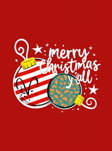 Womens Long Sleeve Christmas Tee Funny Xmas Lights Graphic T Shirts Merry Christmas Family Clothes Tops Red M