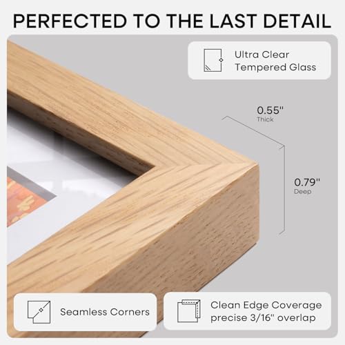 12x16 Natural Oak Picture Frame (2 Count)