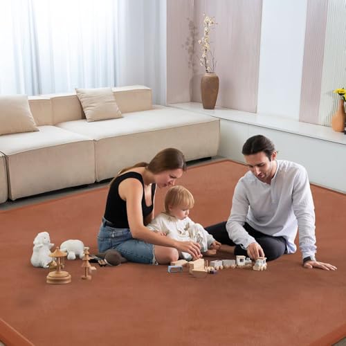 Baby Play Mat for Floor Nursery Muscle Mat Area Rug Playroom Rug 50"x50" Elastic Foam 1.3" Thick Crawling Mat for Babies