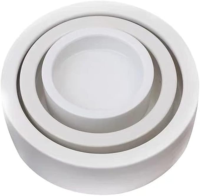Reptile Food Water Bowl, 2 pcs Ceramics Worm Dish ,Anti-Escape Reptile Water Feeder ,Mealworm Bowl for Lizard Gecko Bearded Dragon, (S,M,L) (Large)