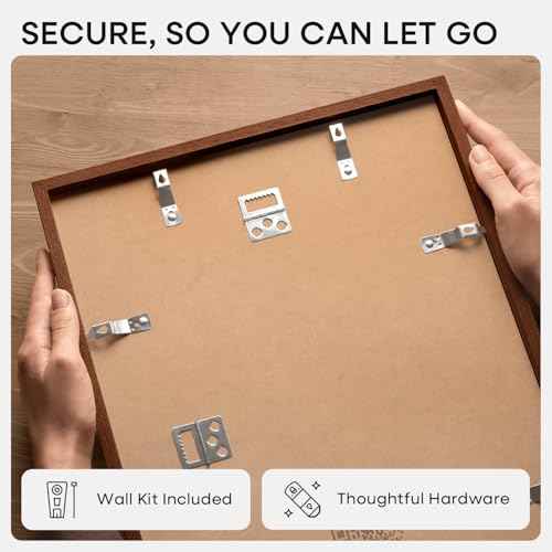 10x30 Brown Oak Picture Frame