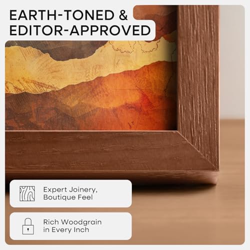 12x12 Brown Oak Picture Frame