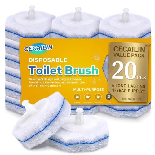 20pcs Disposable Toilet Brush Refills (20 Count)