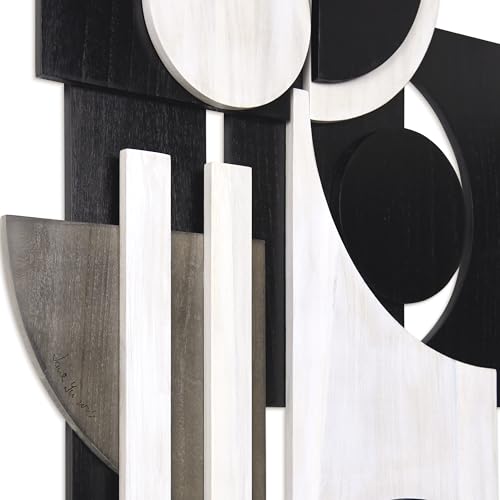 Luminous Whisper" Handmade Dimensional Solid Paulownia Wood Abstracts Wall Art
