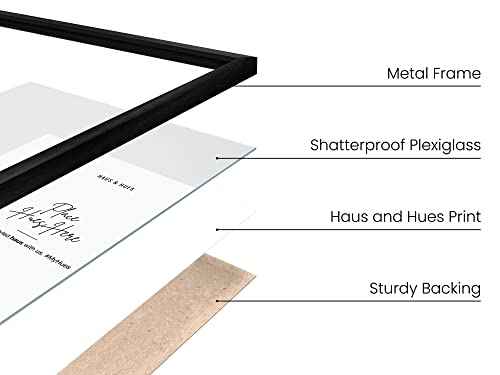 11x14 Black Metal Picture Frames (6 Count)