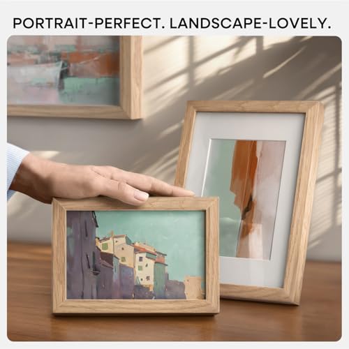 10x10 Natural Oak Picture Frame