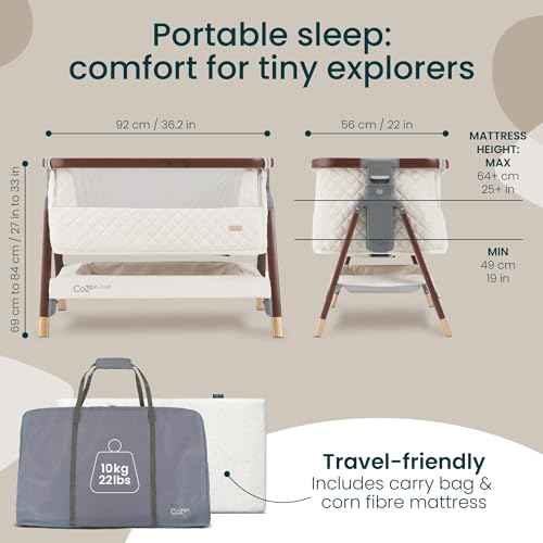 CoZee® Luxe Bedside Bassinet & Sleeper