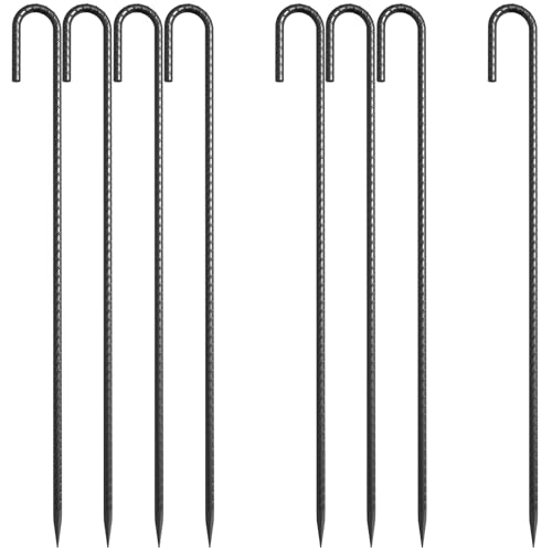 24 Inch J Hook Rebar Stakes (16 Count)
