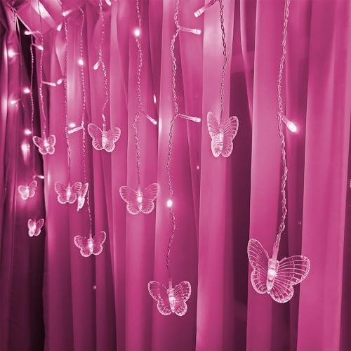 Butterfly Curtain Fairy Lights USB Plug in
