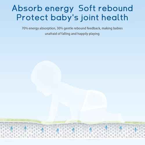 Baby Play Mat for Floor Nursery Muscle Mat Area Rug Playroom Rug 71x79" Elastic Foam 1.3" Thick Crawling Mat for Babies