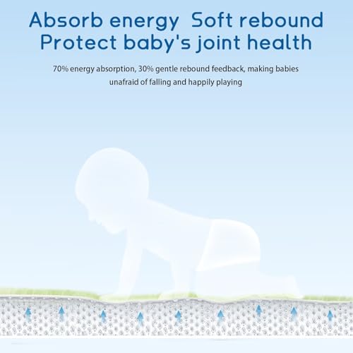 Baby Play Mat for Floor Nursery Muscle Mat Area Rug Playroom Rug 79x110" Elastic Foam 1.3" Thick Crawling Mat for Babies
