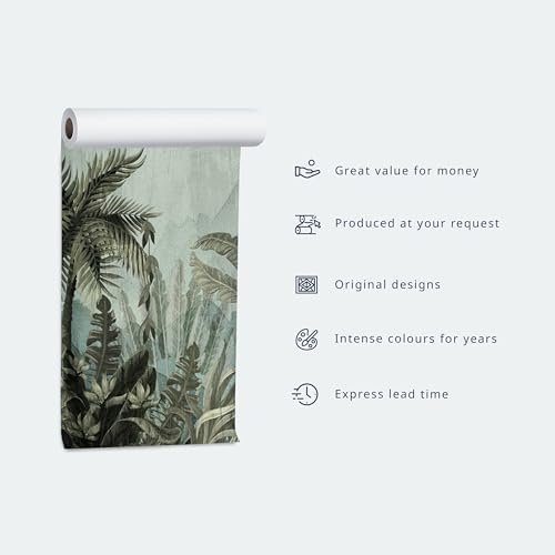 Wall Mural World Map 138x101 in (96.44 Sq Ft)