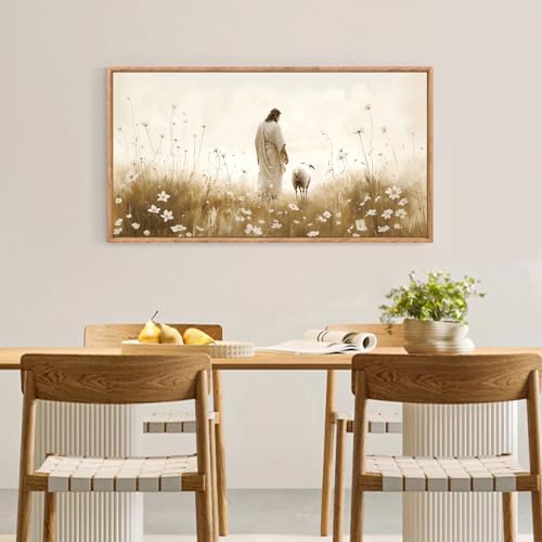 Jesus Artwork Christian decor Lost Sheep large Wall Art Set