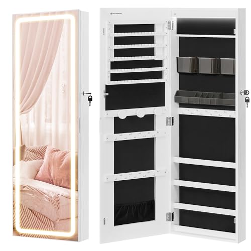 Mirror Jewelry Cabinet Armoire