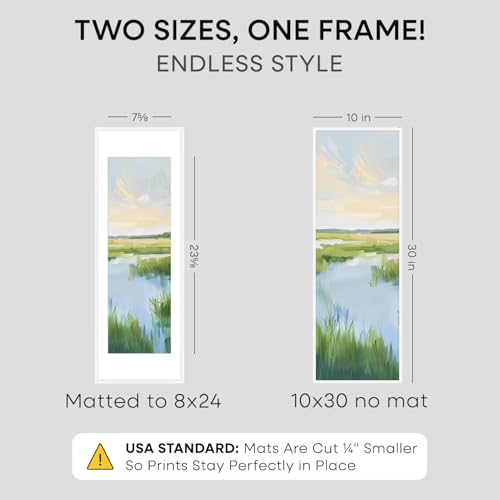 10x30 White Picture Frame (2 Count)