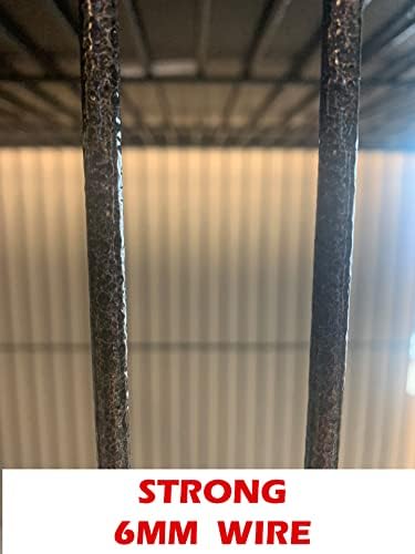 Castle PlayTop Bird Parrot Cage - 40" L X 30" W X 73" H - Wrought Iron with 6mm Extra Strong Wire (GreenVein)