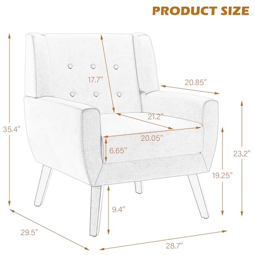 PU Leather Accent Chair