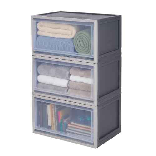 53 Qt Stackable Storage Bins (3 Count)