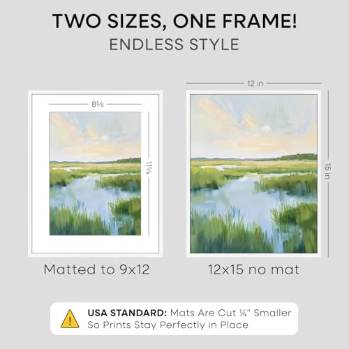 12x15 White Picture Frame (2 Count)