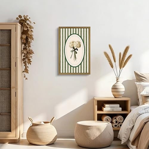 Framed White Hydrangea Canvas Wall Art