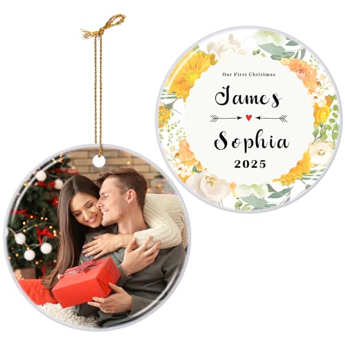 Personalized Our First Christmas Married Ornament 2025