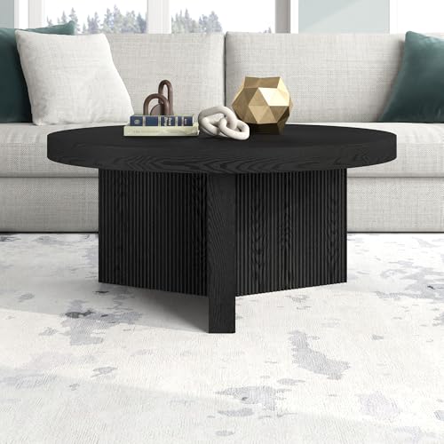 32" Scandinavian Fluted Coffee Table