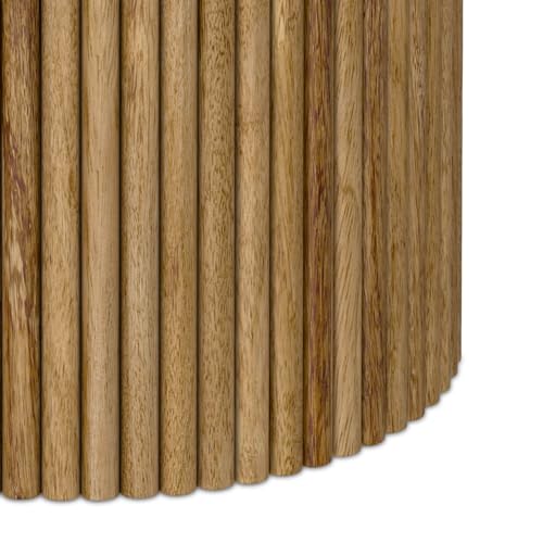 Draper 22" Wide Solid Wood Rectangular End Table in Auburn Brown