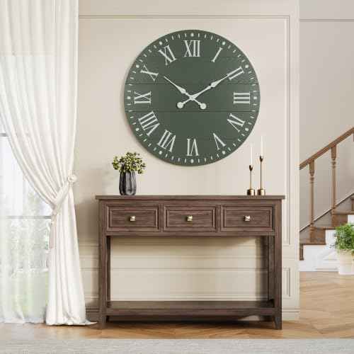 Large Wall Clock with Roman Numeral