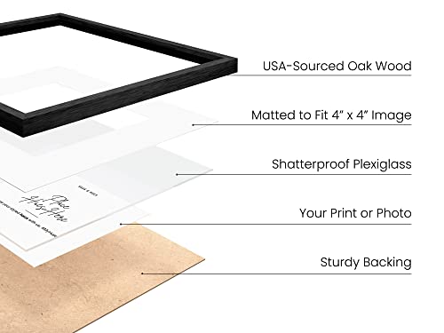 Black Oak Wood 8x8 Picture Frames (9 Count)