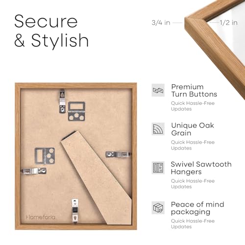 8.5x11 Natural Oak Diploma Frame (2 Count)