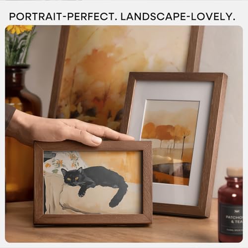 17x22 Brown Oak Picture Frame (3 Count)