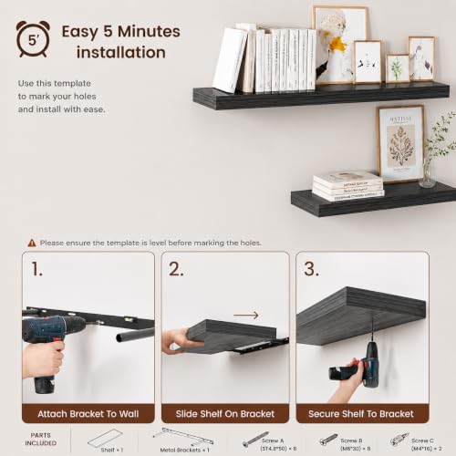 Floating Shelf (3 Count)