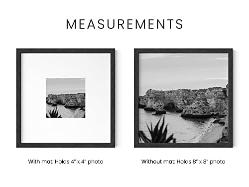 Black Oak Wood 8x8 Picture Frames (9 Count)