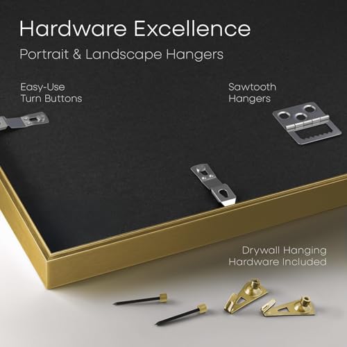 5.5x8.5 Gold Business License Frame (3 Count)