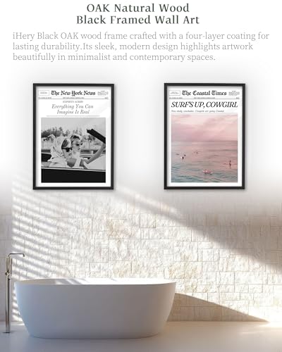 16x20in Everything You Can Imagine Is Real Framed Newspaper Art