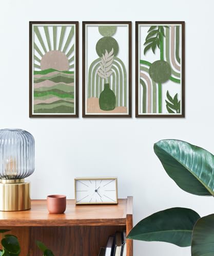 Abstract Boho Wall Art Set of 3