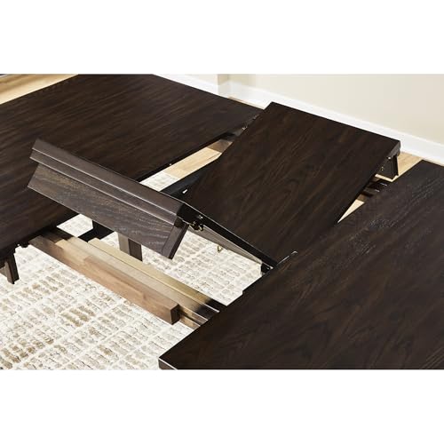 Wood Counter Height Extendable Dining Table