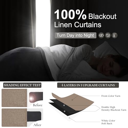 Dark Flax Primitive Curtain 108 Inch Long 2 Panels Burg (2 Count)
