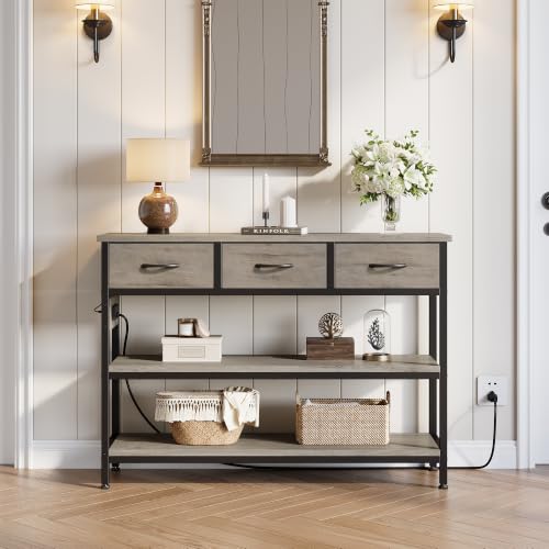 Entryway Table with Outlets